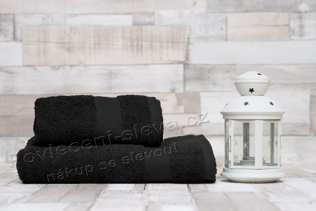Froté ručník Terry černá 50x90 cm