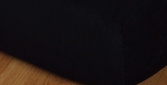 Prostěradlo froté dětská postýlka 70x160 cm černá
