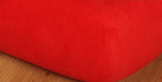 Prostěradlo froté na masážní lůžko 60x190 cm červená <br>469 Kč/1 ks