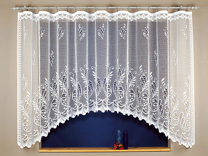 Kusová záclona VIVIANA Šířka 320 cm, Výška 140 cm bílá