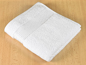 Froté ručník proužek 50x100 cm bílá