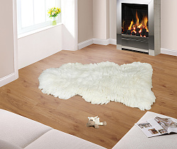 Evropské meríno - koberec kožešina délka cca 120 cm přírodní
