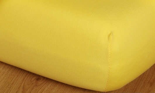 Prostěradlo jersey na vyšší matraci vysoká matrace 180x200 tmavě žlutá