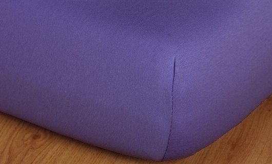 Prostěradlo jersey na vyšší matraci vysoká matrace 180x200 purpurová