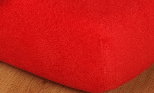 Prostěradlo jersey vysoká matrace 100x220 červená