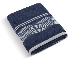 Froté ručník Vlnka 50x100 cm modrá