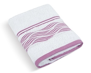 Froté ručník Vlnka 50x100 cm bílá