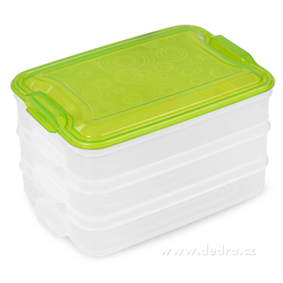 Trojobal 3x 800 ml box na potraviny zelen   <br>169 K/1 ks