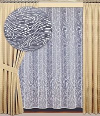 Záclona kusová Jolana výška 180cm, šíře 400cm bílá