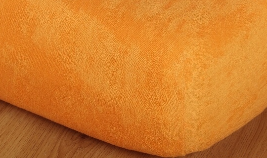 Prostěradlo froté 110x200 cm vyšší matrace pomeranč