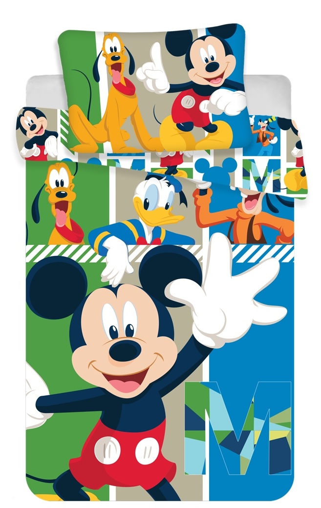 Disney povlečení do postýlky Mickey baby 100x135 + 40x60 cm