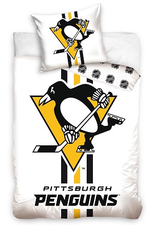 Povlečení NHL Pittsburgh Penguins 70x90,140x200 cm white