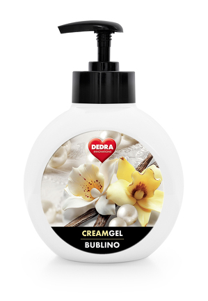 BUBLINO CREAMGEL fleur de vanille, tekut mdlo na tlo i ruce, s pumpikou 500 ml  <br>99 K/1 ks