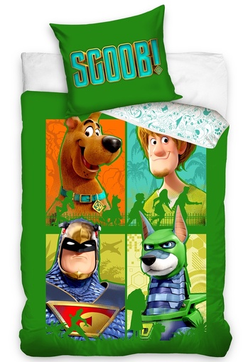 Povlečení Scooby Doo Zelená Čtyřka 70x90, 140x200 cm  <br>589 Kč/1 ks