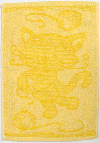 Dtsk runk Cat yellow 30x50 cm lut
