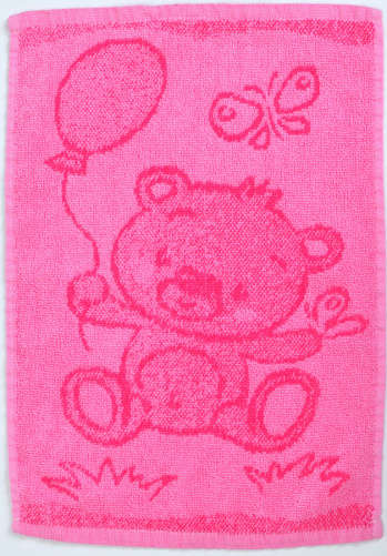 Dětský ručník Bear pink 30x50 cm růžová