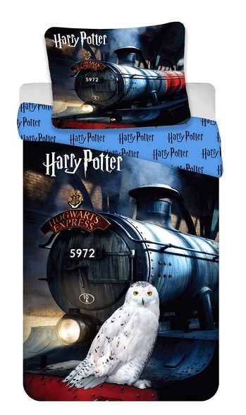 Povlečení Harry Potter - train 70x90,140x200 cm modrá