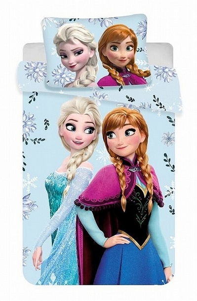 Povlečení bavlna  Disney - Frozen Floral 140x200,70x90 cm 