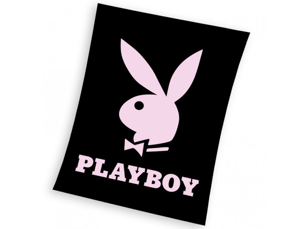 Deka Playboy Black 150x200 cm černá