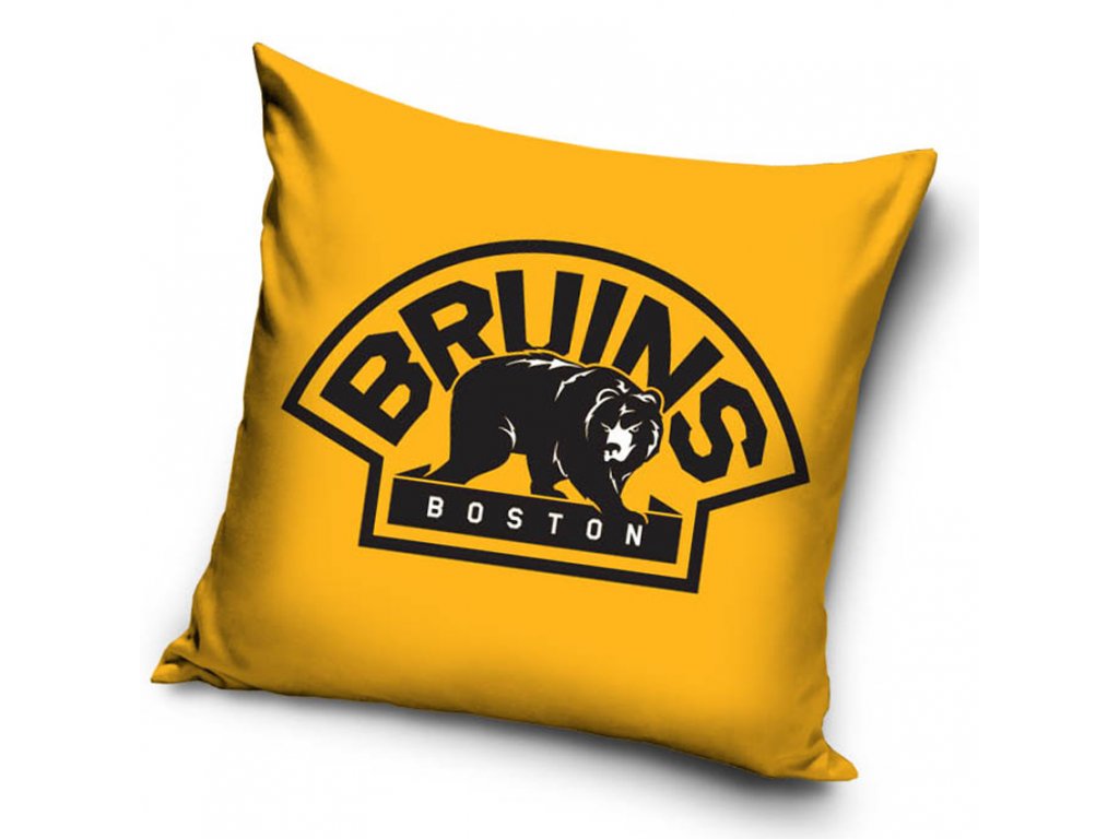 Polštářek NHL Boston Bruins 40x40 cm Yellow Bear <br>259 Kč/1 ks