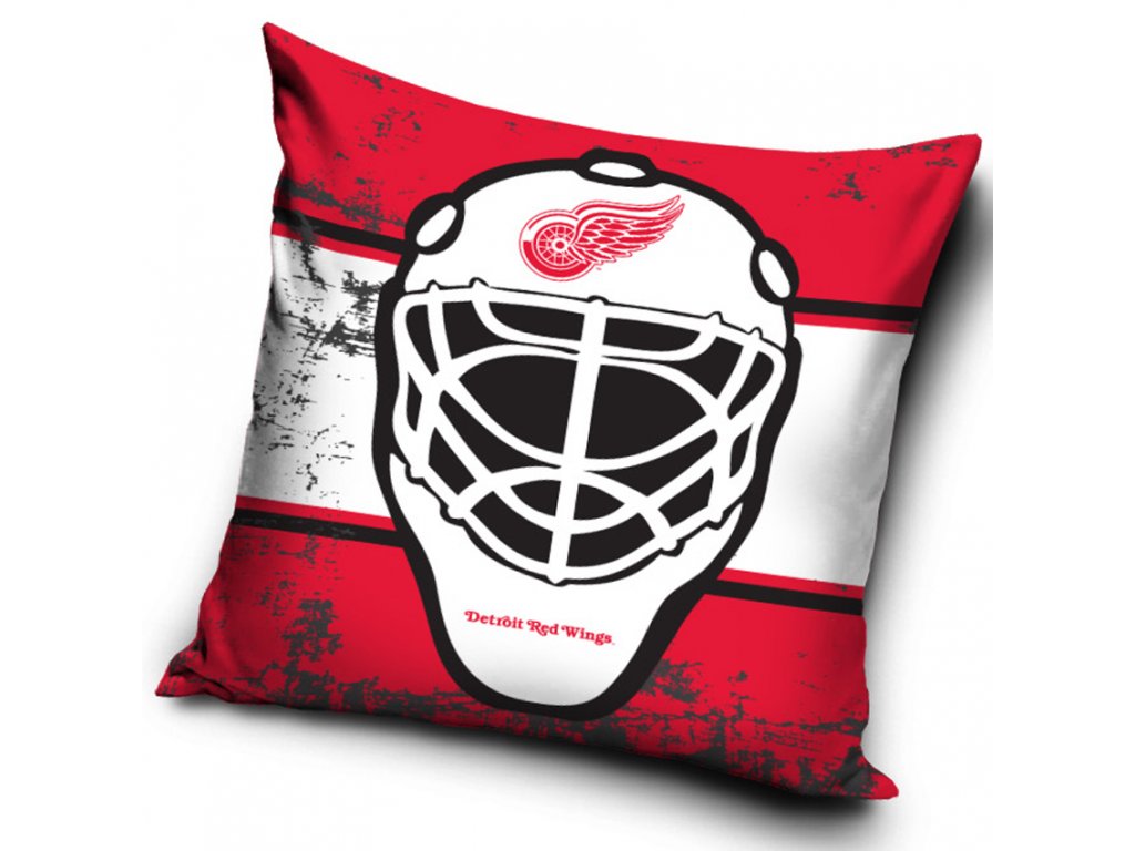 Polštářek NHL Detroit Red Wings Maska 40x40 cm