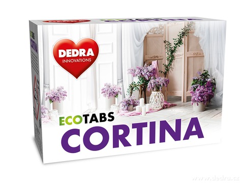 EKO prací tablety na záclony, krajky a bílé spodní prádlo CORTINA 8 tablet  <br>149 Kč/1 ks