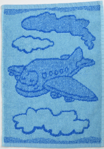 Dtsk runk Plane blue 30x50 cm modr
