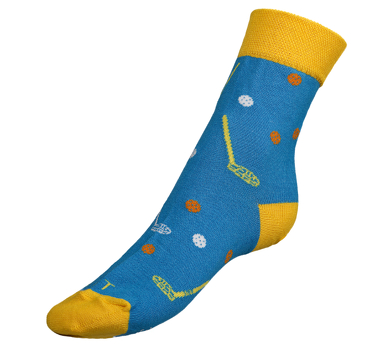 Ponožky Florbal 35-38 modrá, žlutá