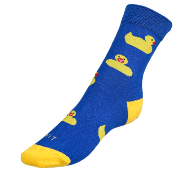 Ponožky Kachna 35-38 modrá, žlutá