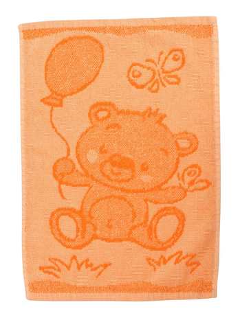 Dětský ručník Bear orange 30x50 cm oranžová