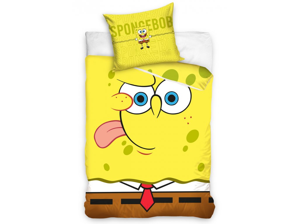 Povlečení Sponge Bob Emoji 140x200,70x90 cm