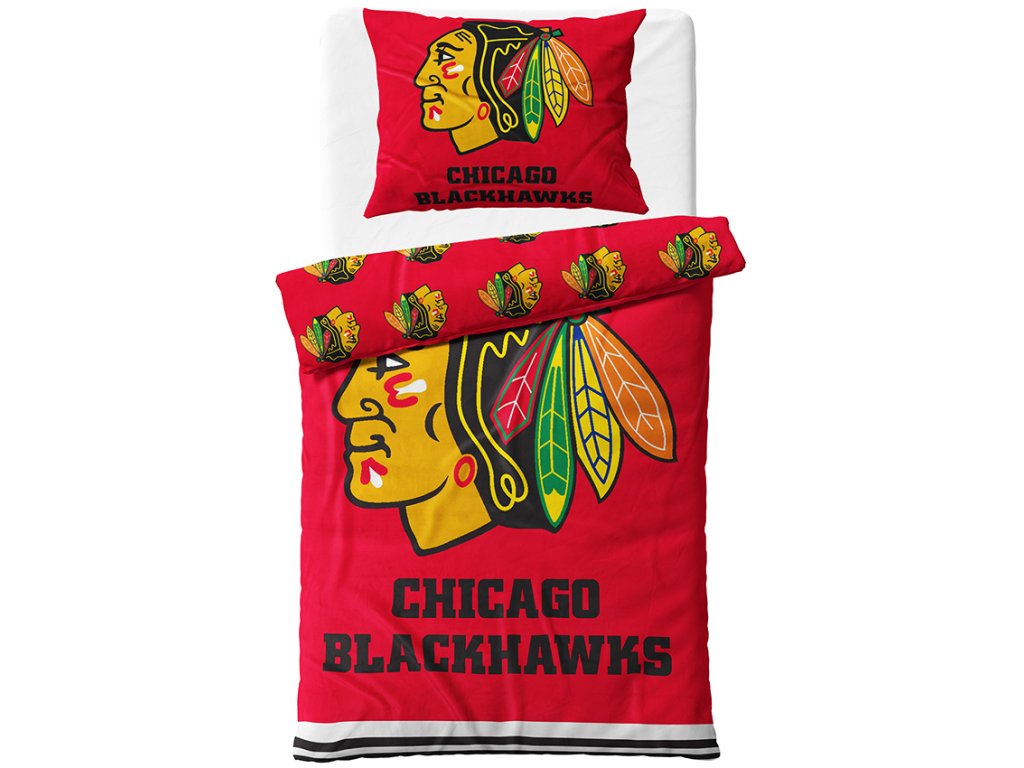 Mikroplyov povleen NHL Chicago Blackhawks 70x90,140x200 cm