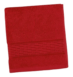 Froté ručník proužek 50x100 cm červená