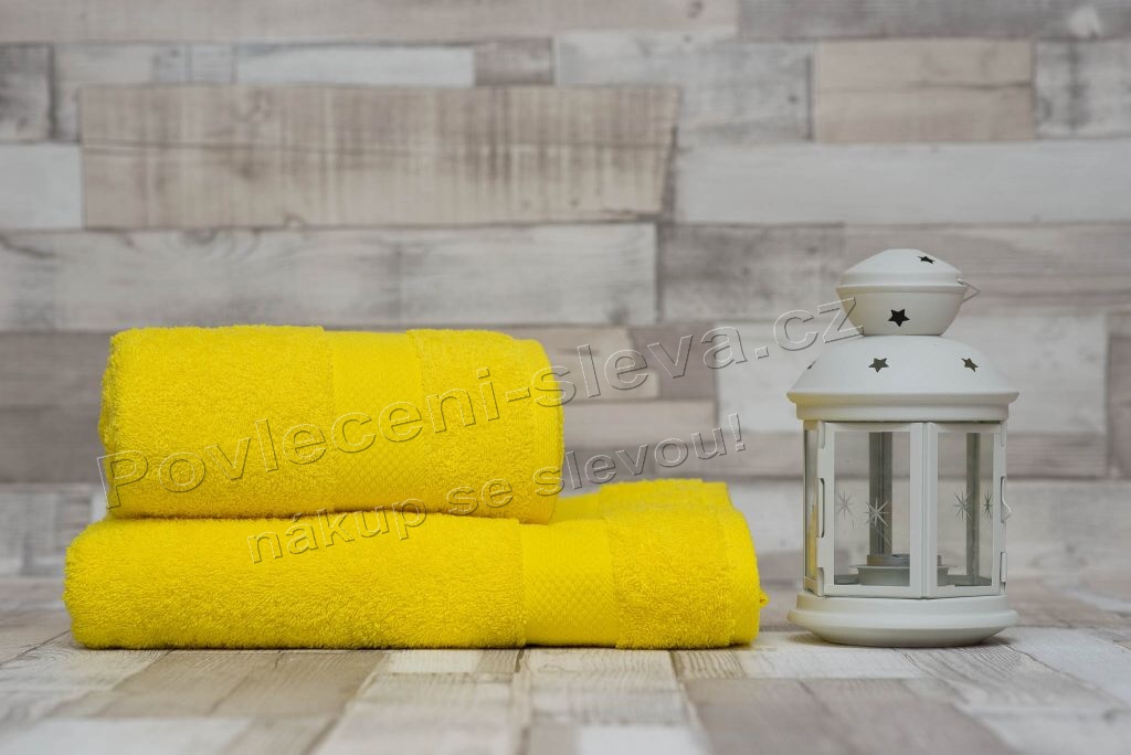 Froté ručník Terry žlutá 50x90 cm