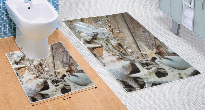 3D tisk  sada předložek sada 60x100, 60x50 cm mořské lastury